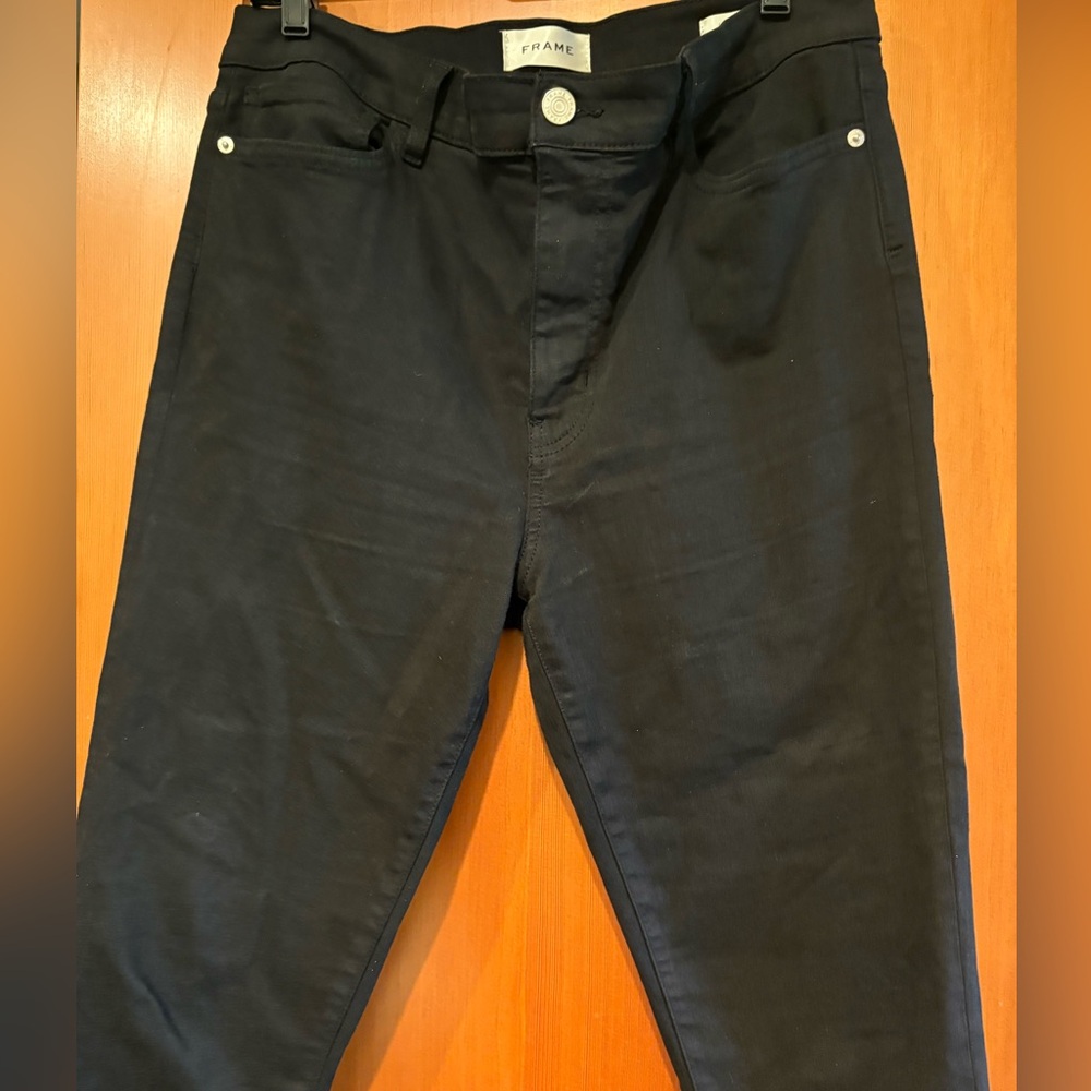 Frame Denim Le High Skinny jeans in Film Noir